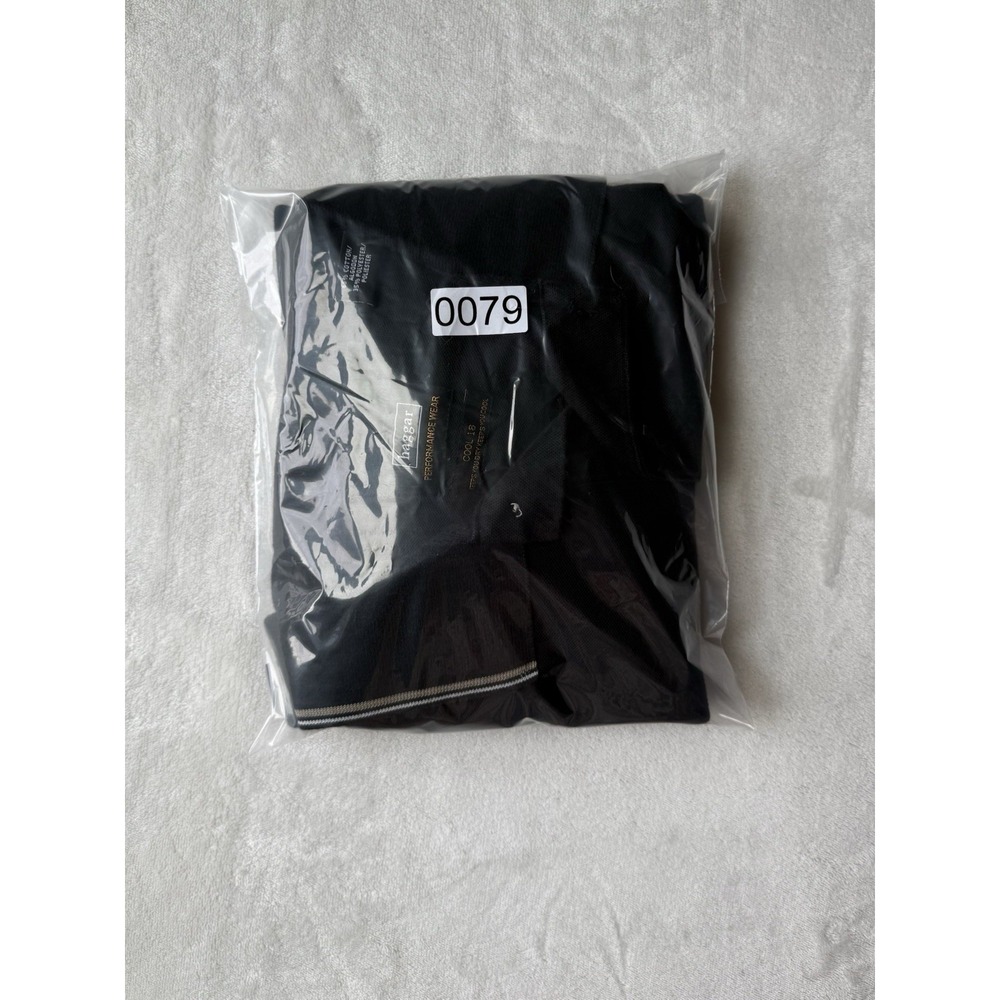 Haggar Performance Wear Men's Short Sleeve Black Cool 18 Golf Polo Shirt Sz XL - Picture 7 of 7